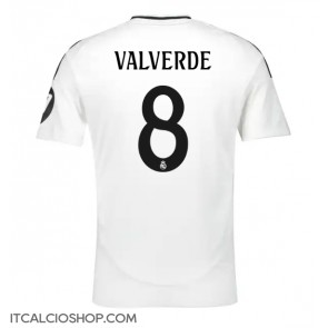 Real Madrid Federico Valverde #8 Prima Maglia 2024-25 Manica Corta
